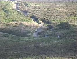 The track continues along Longstone Hill on the Quantocks, 38.6 miles into the ride